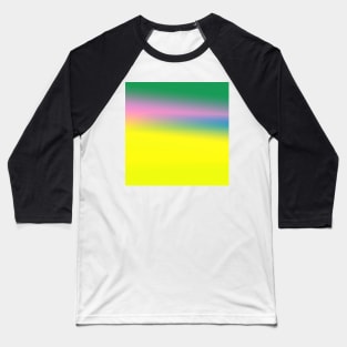 yellow blue pink green texture gradient Baseball T-Shirt